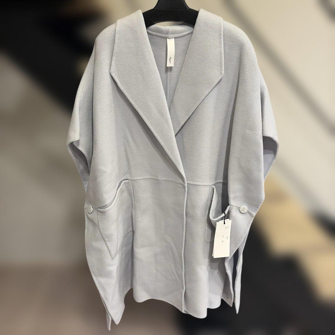 ヤマダヤ福袋　新品未使用　Aga コート　ポンチョ　ライトブルー