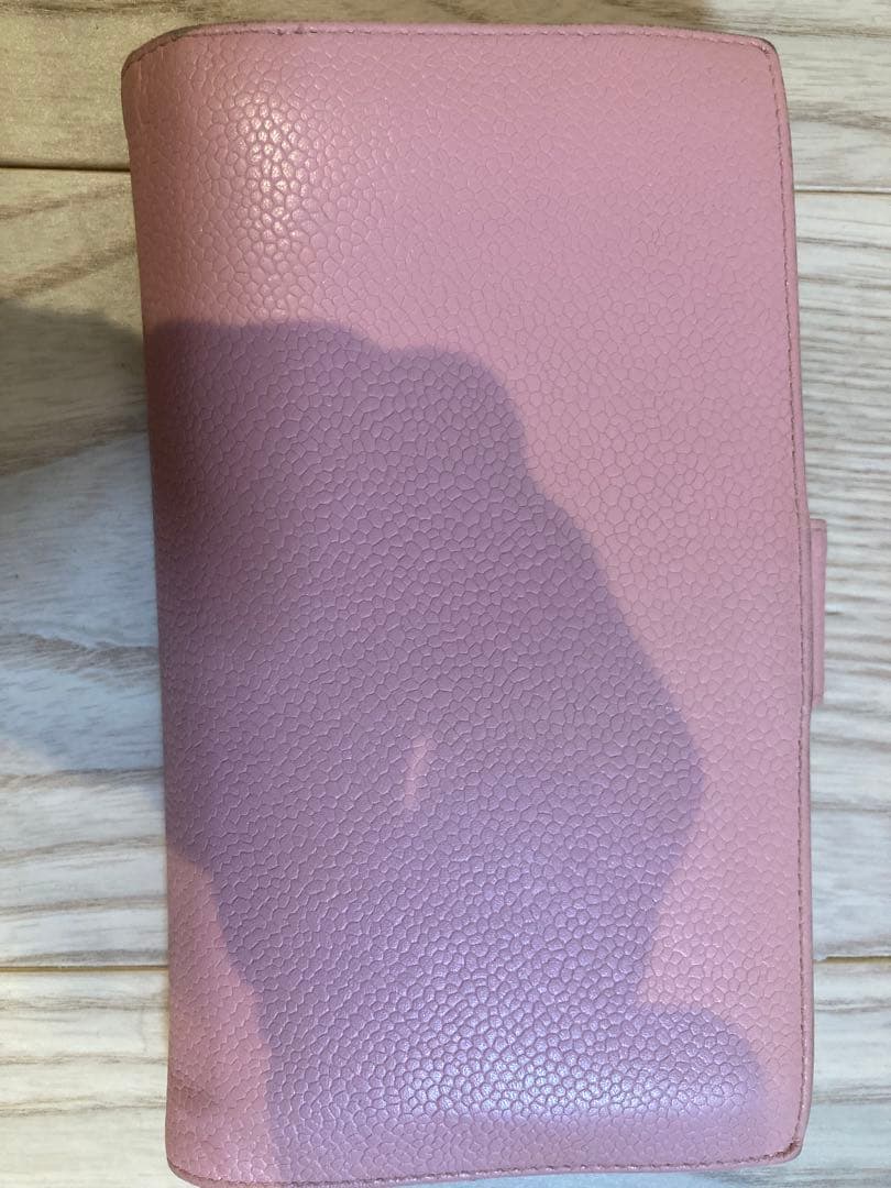 CHANEL シャネル　ピンク 長財布　キャビアスキン