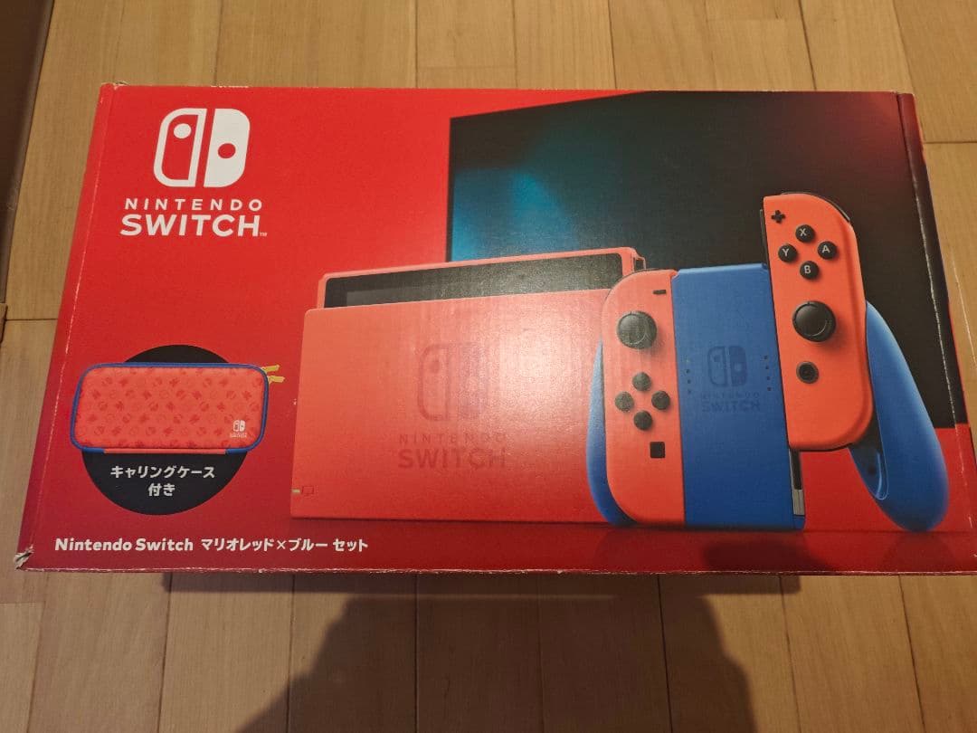 ニンテンドースイッチ マリオレッド 液晶バッテリー強化型