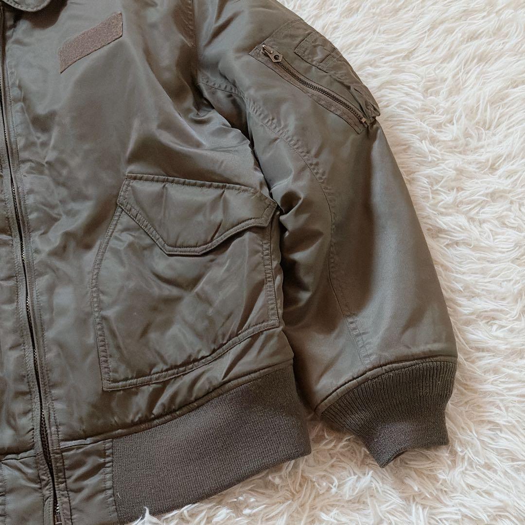 希少モデル✨XLサイズ AVIREX MA-1 フライトジャケット 背面刺繍