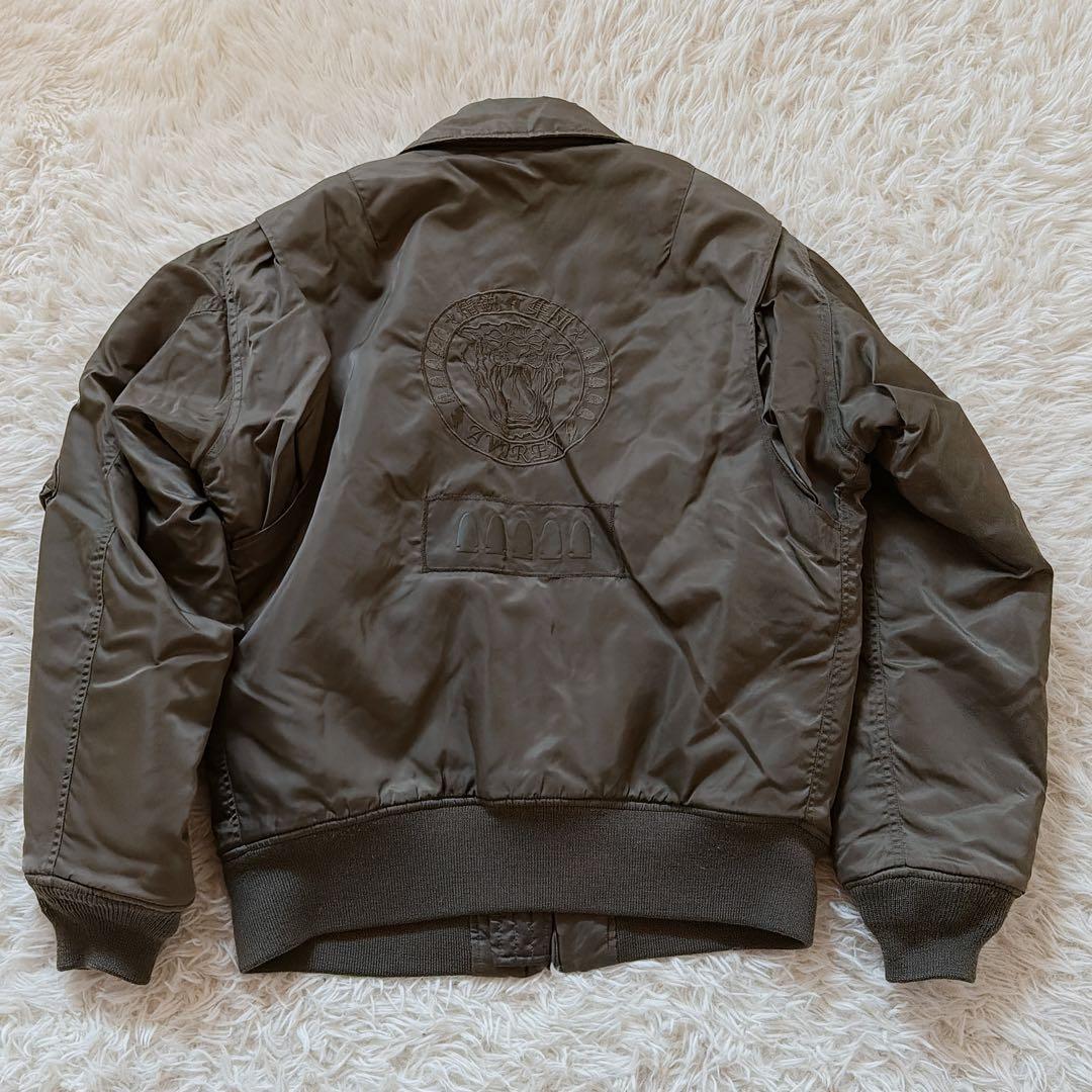 希少モデル✨XLサイズ AVIREX MA-1 フライトジャケット 背面刺繍