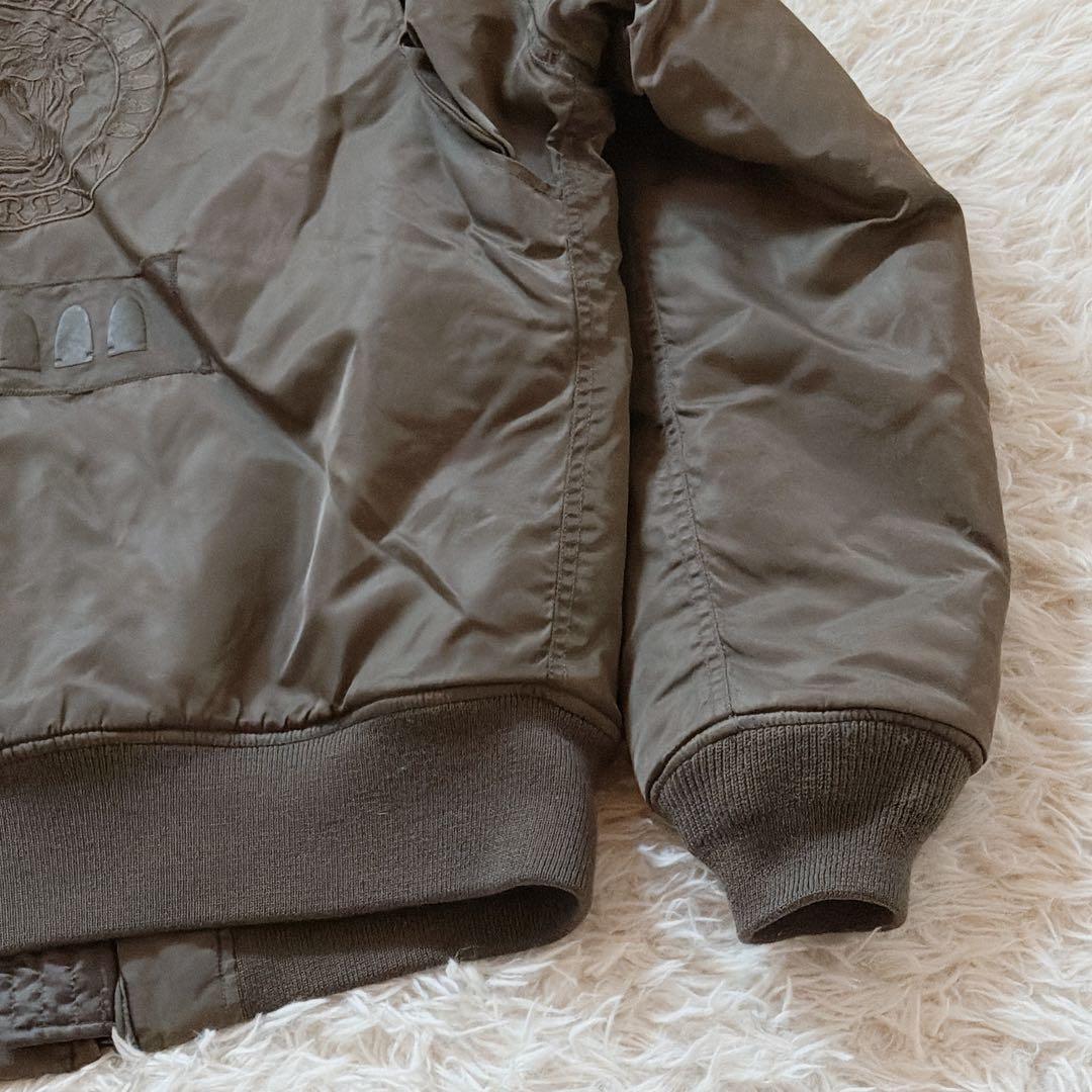 希少モデル✨XLサイズ AVIREX MA-1 フライトジャケット 背面刺繍