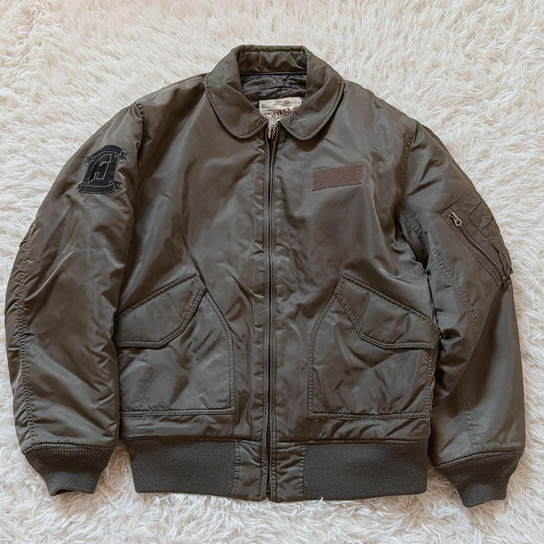 希少モデル✨XLサイズ AVIREX MA-1 フライトジャケット 背面刺繍