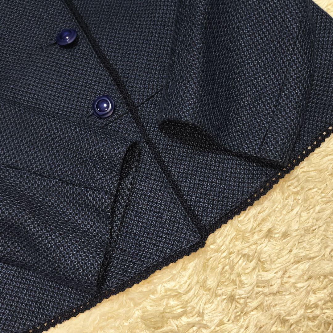 【大きいサイズ】Lelian レリアン フォーマルスーツ シルク混 13号