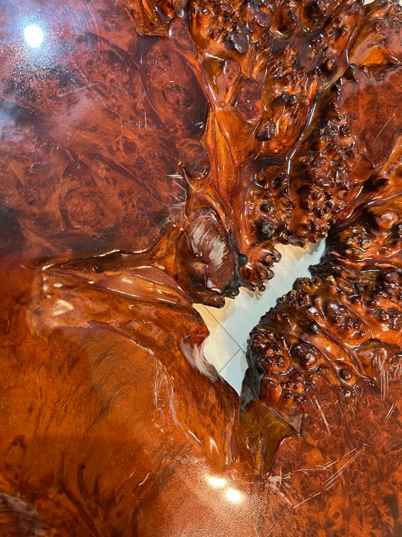 花台　瘤　玉杢　葡萄杢　天然木　置き台　　盆栽台　香炉台　高級