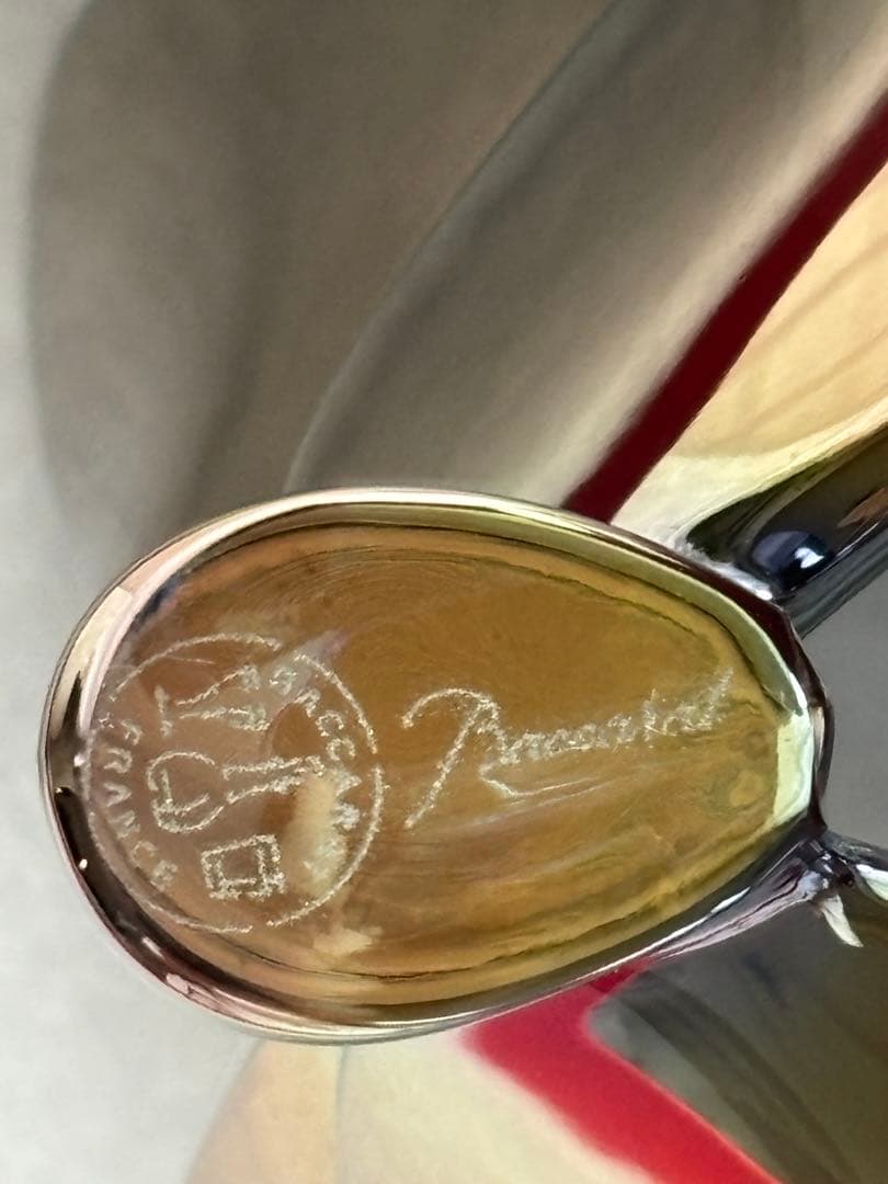 Baccarat バカラ　スカラベブルー蝶の置物