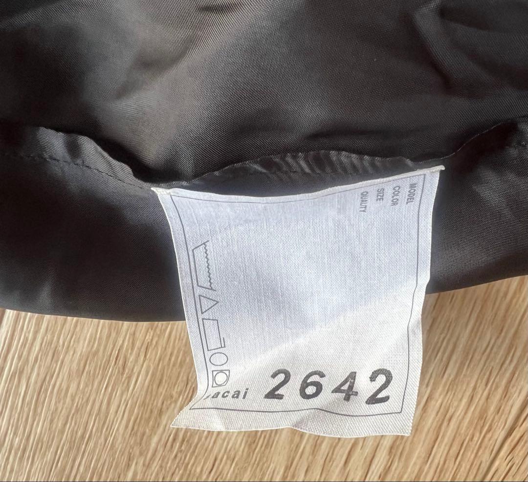 sacai 】サカイ スカート 異素材ミックス 黄色 黒 クリスマスに