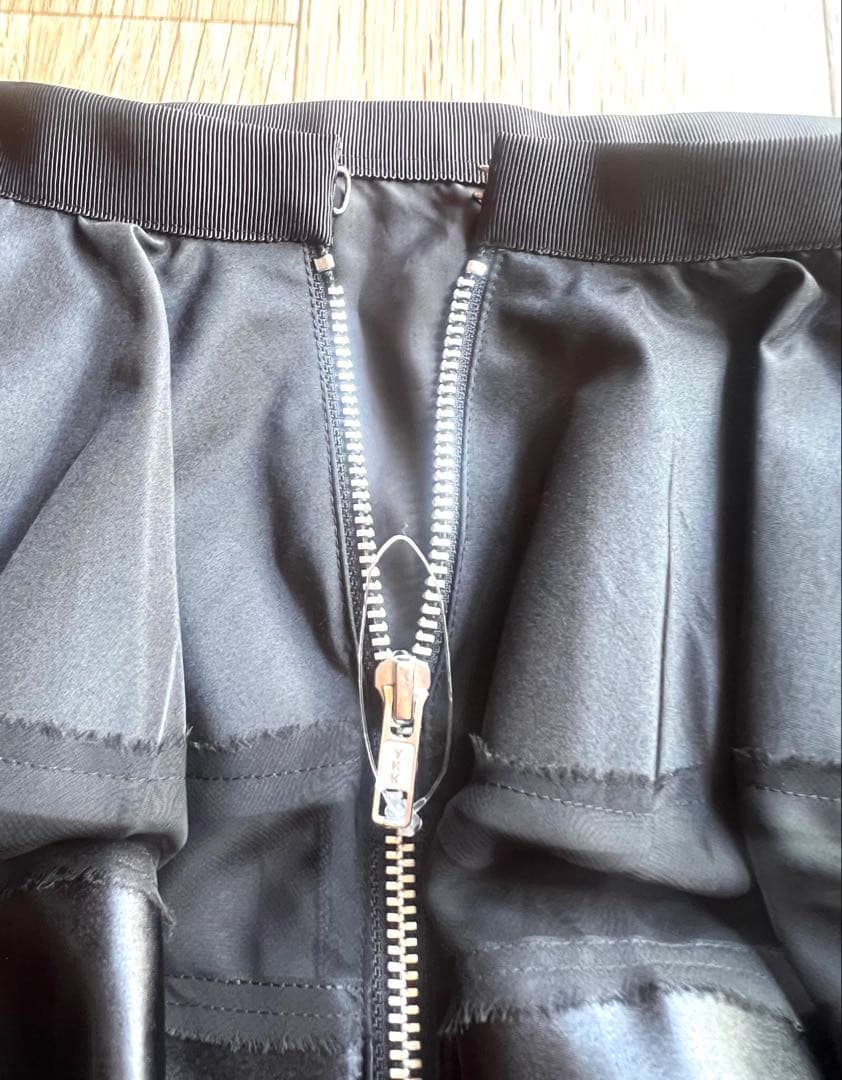 sacai 】サカイ スカート 異素材ミックス 黄色 黒 クリスマスに