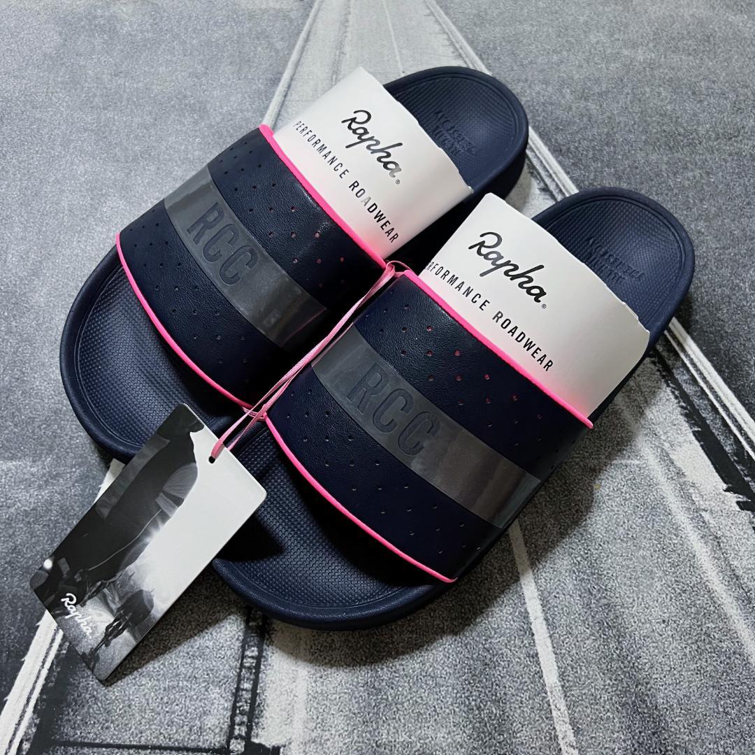 新品 Rapha 特別限定版 RCC スライド JP27.5cm ダークネイビー