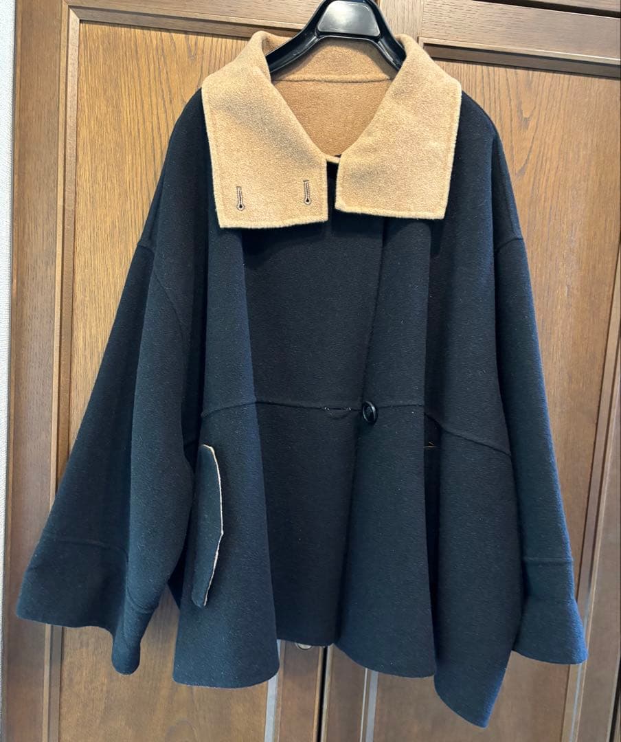 新品未使用 ！タグ付き！SHIPS anyリバースタンドカラーショートコート