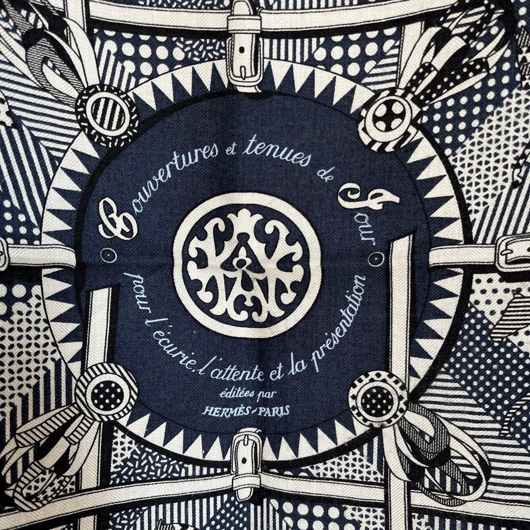 ろ*ろ様 HERMES エルメス カレ メンズ スカーフ