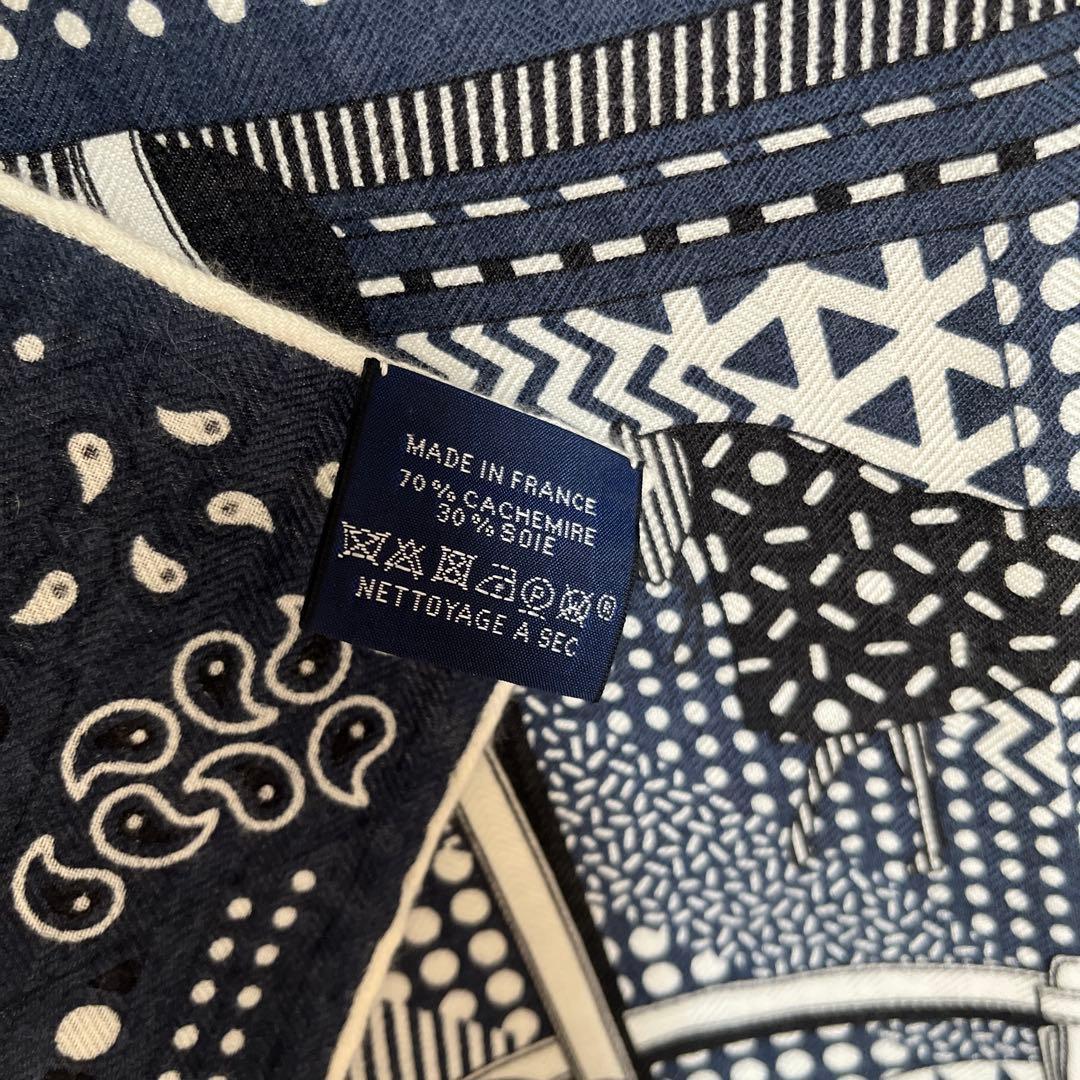 ろ*ろ様 HERMES エルメス カレ メンズ スカーフ