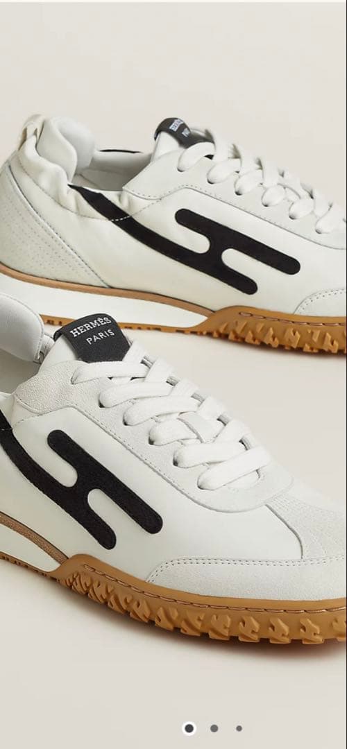 エルメス☆最新スニーカー【ジェット】☆人気ホワイト☆定価19万 正規 新品 格安