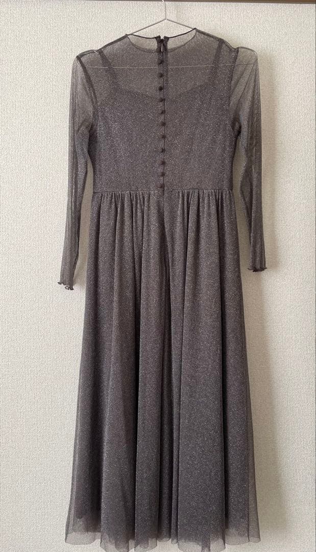 ラメチュールメロウワンピースドレスS RUIRUE BOUTIQUE