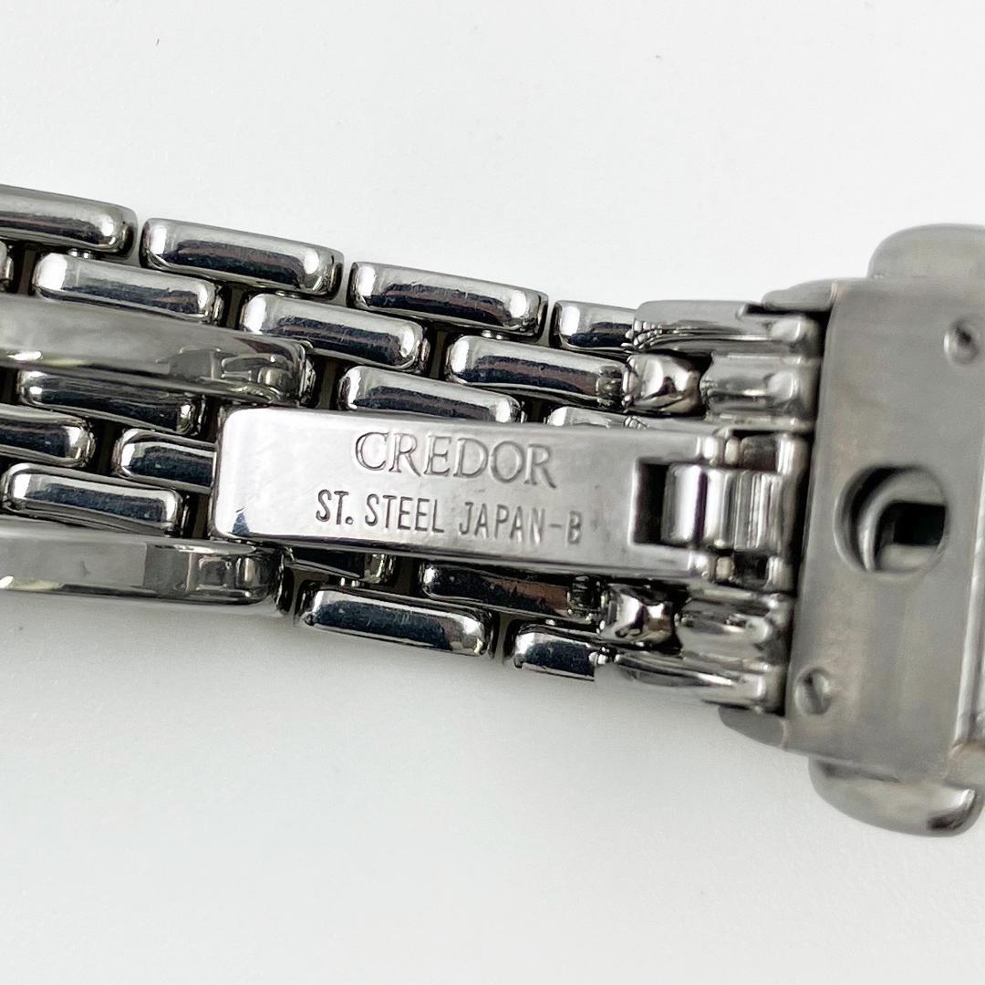 定価34万【美品】 セイコー クレドール シグノ　12Pダイヤ シェル オーバル