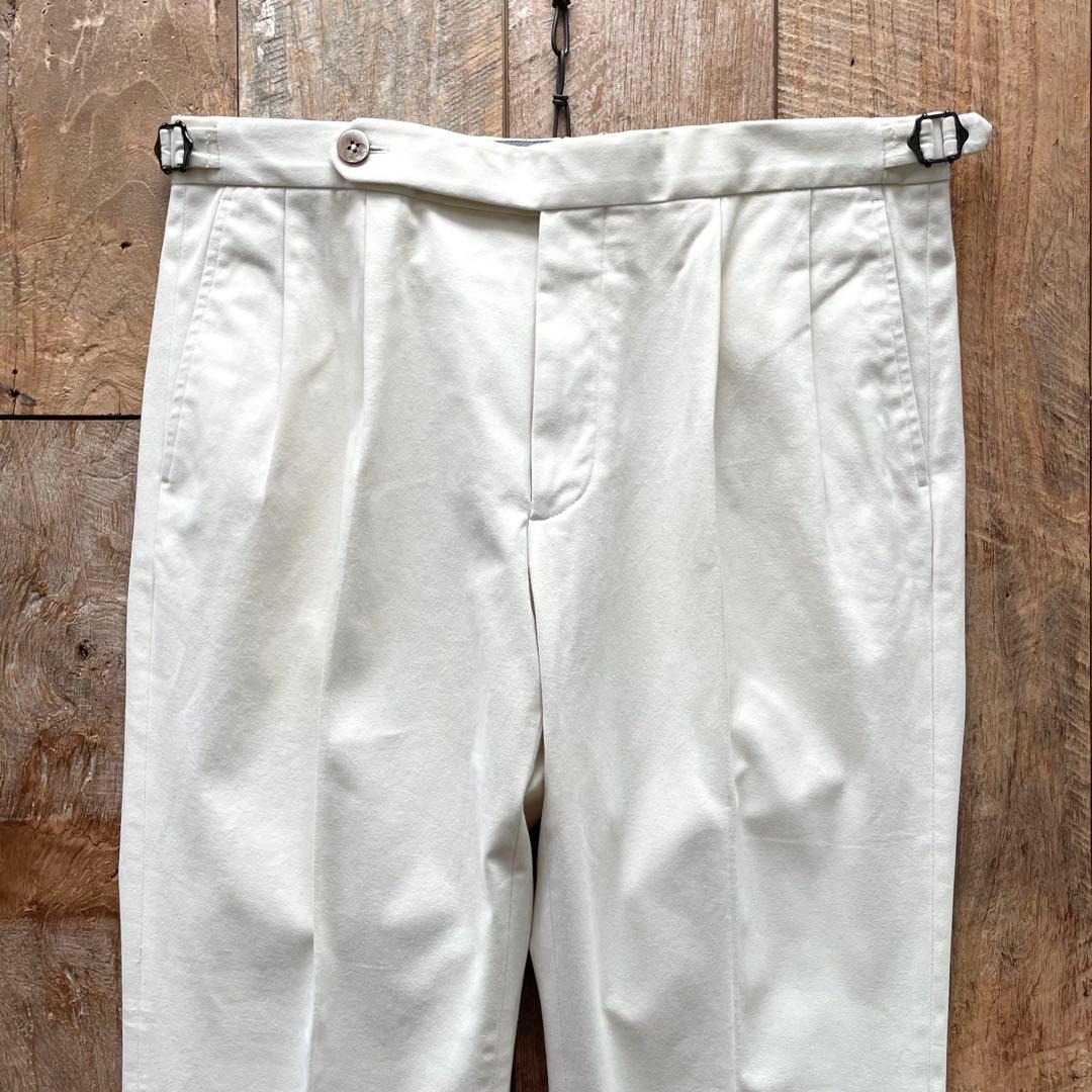 【美品】GTA HERRICK テーパード コットン スラックス パンツ 50