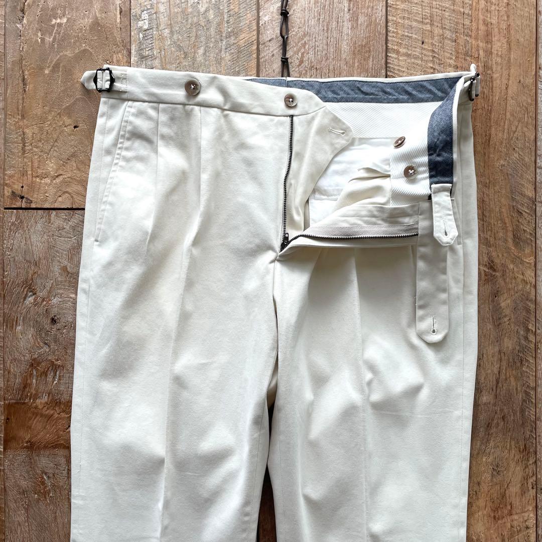 【美品】GTA HERRICK テーパード コットン スラックス パンツ 50