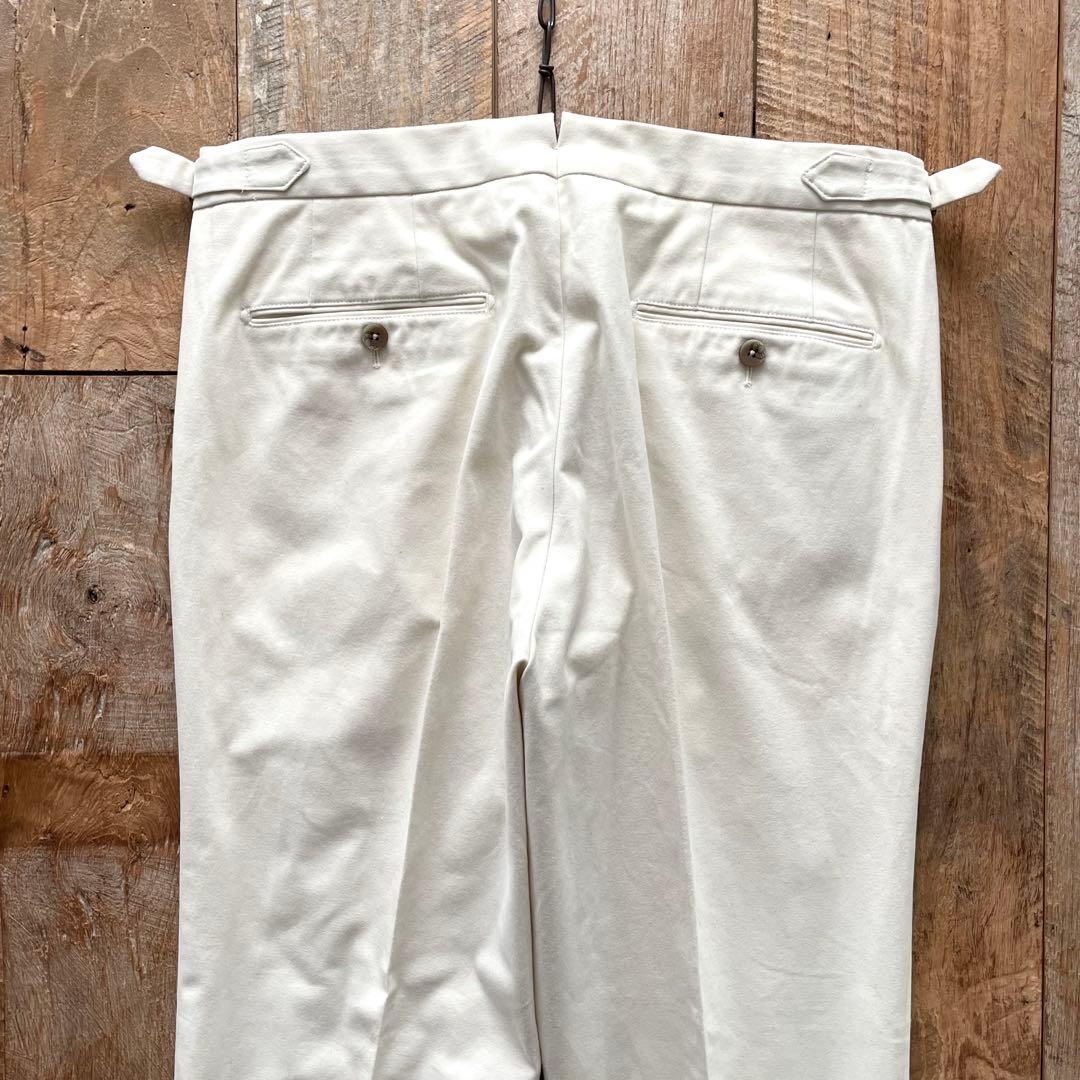 【美品】GTA HERRICK テーパード コットン スラックス パンツ 50
