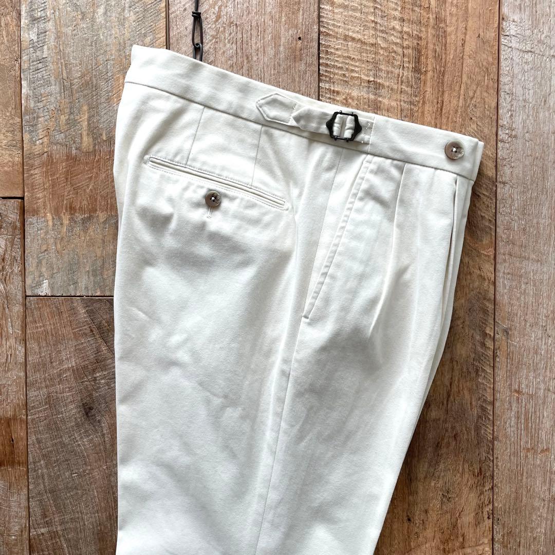 【美品】GTA HERRICK テーパード コットン スラックス パンツ 50