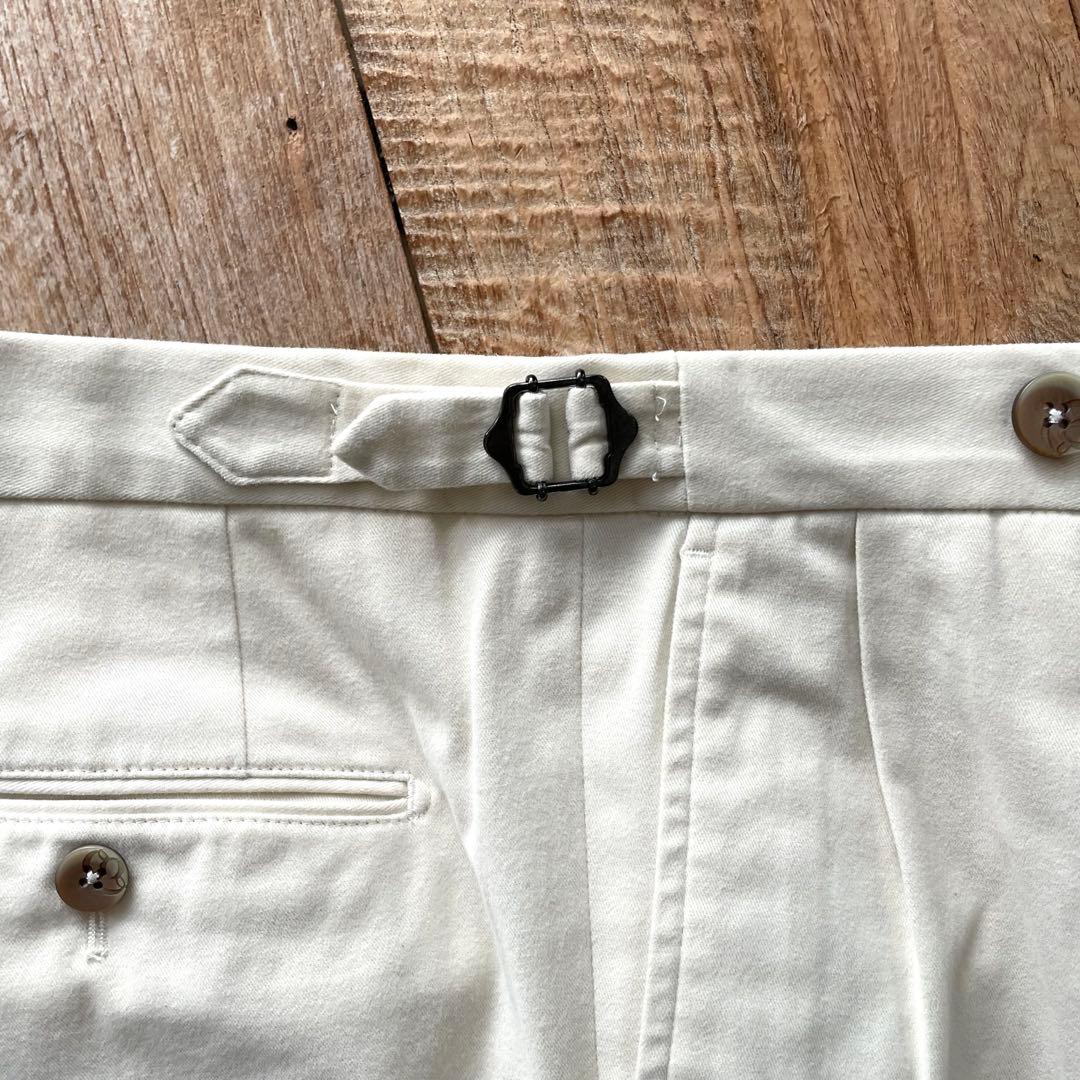 【美品】GTA HERRICK テーパード コットン スラックス パンツ 50