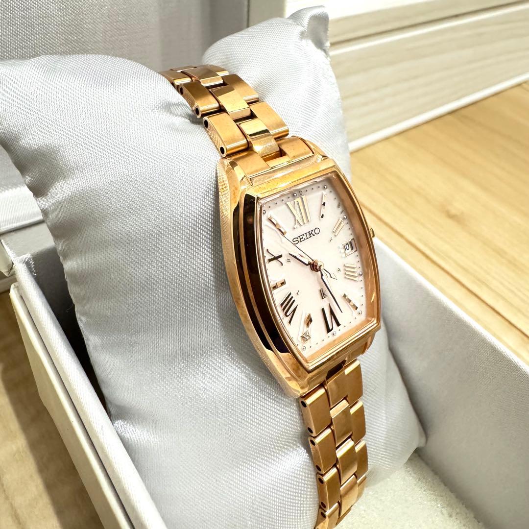 【美品】 SEIKO LUKIA SSVW118 ピンクゴールド　腕時計　ルキア