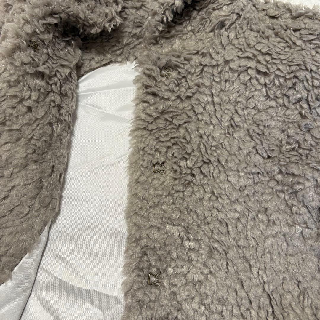 Yori プードルフードジレ　 ベスト　ヨリ　ジレ　フード　グレー