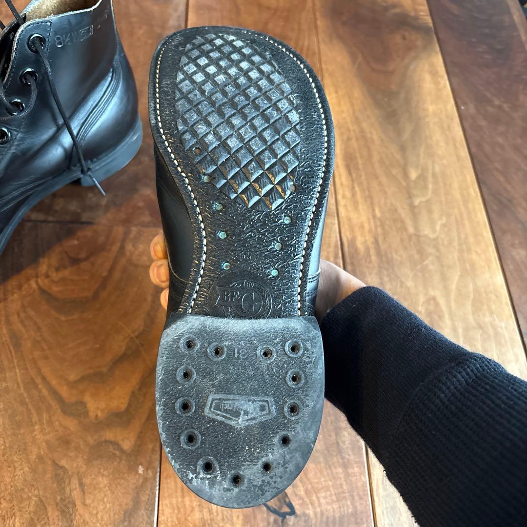 60's 米軍実物キャップトゥブーツ　ブラック81/2