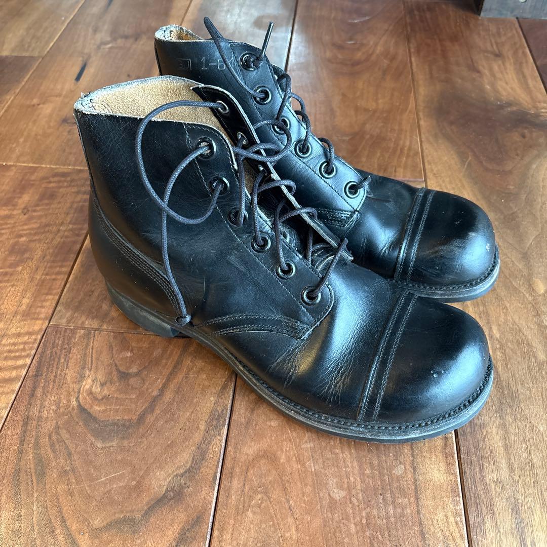 60's 米軍実物キャップトゥブーツ　ブラック81/2
