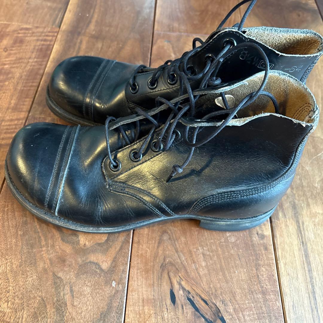 60's 米軍実物キャップトゥブーツ　ブラック81/2