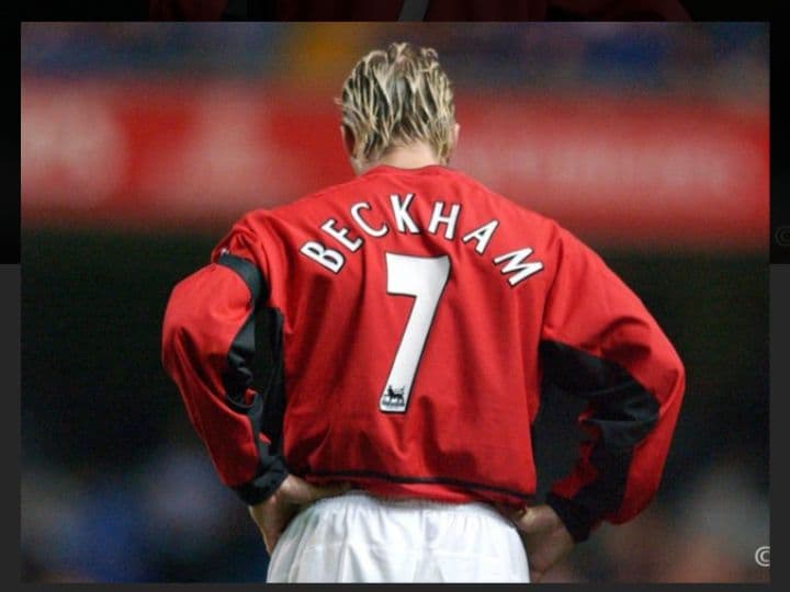 マンチェスター ユナイテッド ベッカムユニフォーム(フルマーキング) Mサイズ
