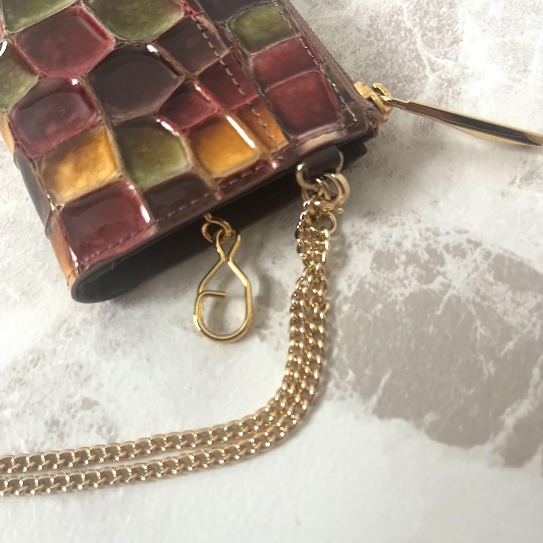 現行☆新品未使用☆ATAO アタオ ベル キーケース ミニ財布 セピアボルドー