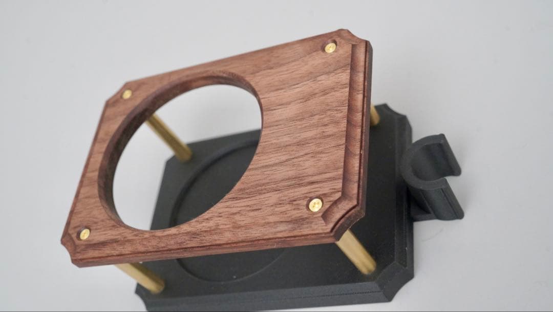 ウォールナット×真鍮 ドリンクホルダー（スノーピークFDチェア専用）