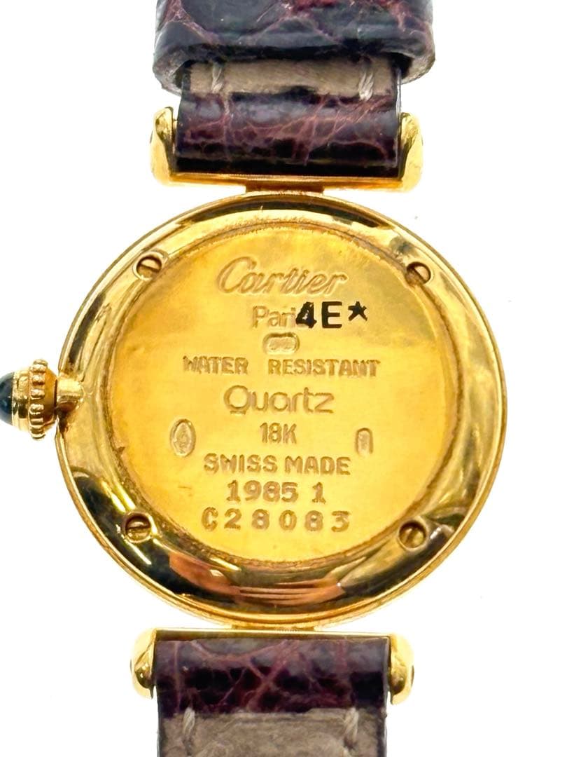 G*i様 17273 Cartier マスト　コリゼ　18K 電池交換済み　稼働