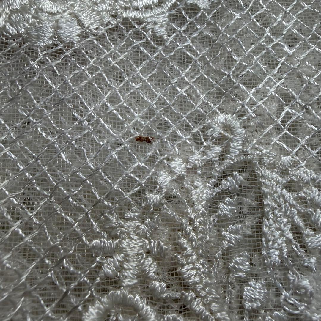 NE Quittez PAS 刺繍入りホワイトノースリーブワンピース【1232】