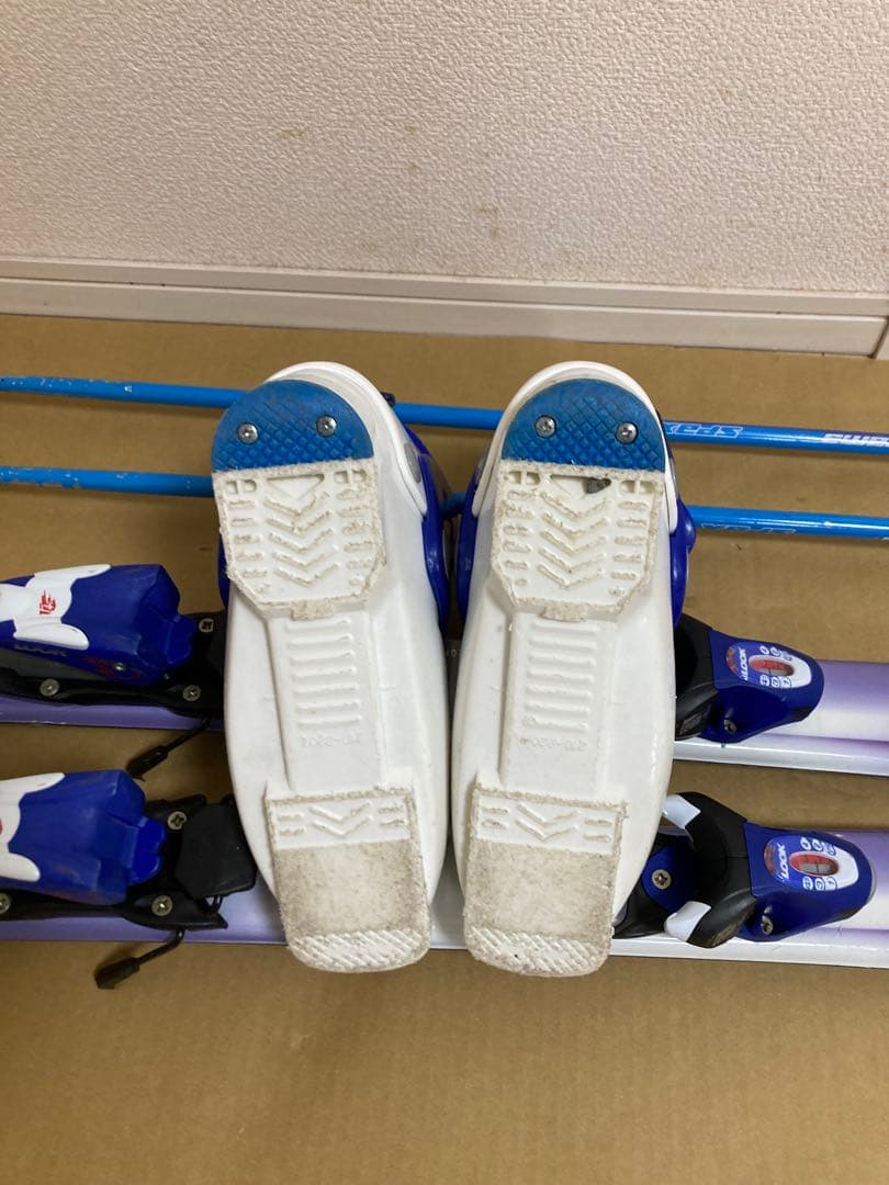 KAZAMAキッズ用スキー板120cmブーツ22cmストック90cm セット