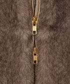 新品タグ付き【アルアバイル】フェイクミンクファーフーディーブルゾン