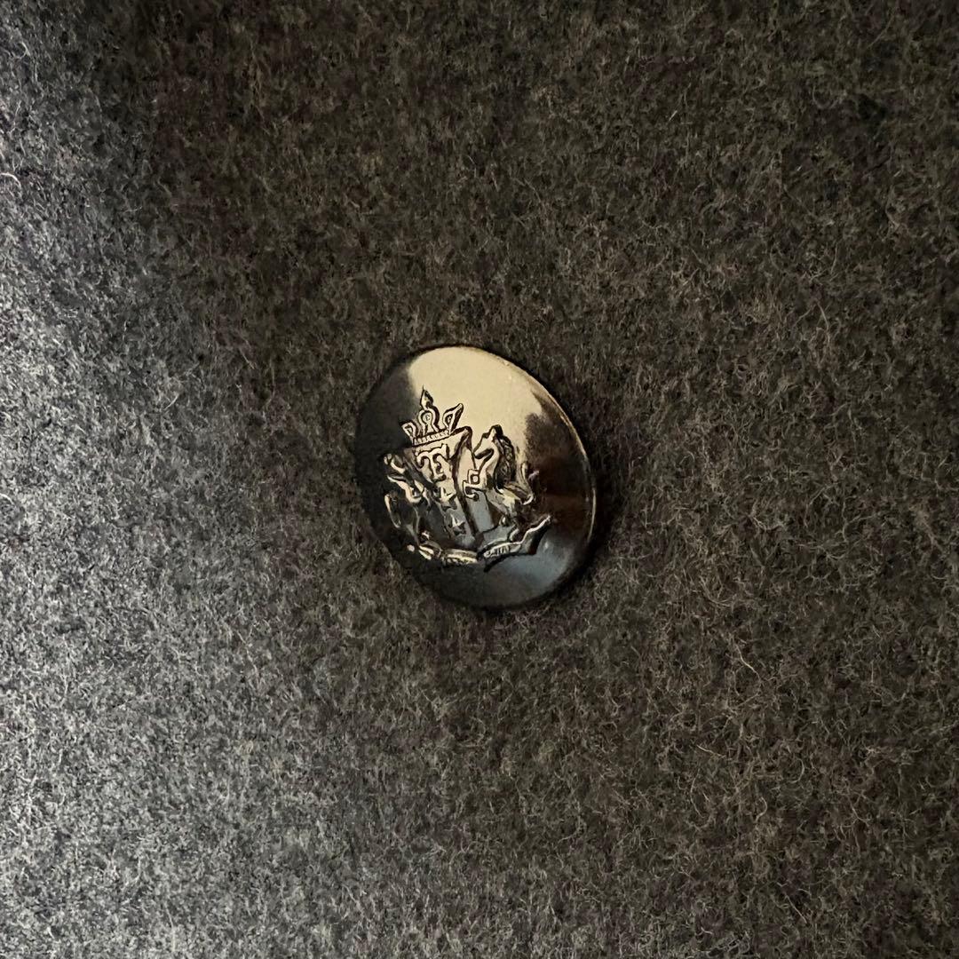 Arpege story Wジャケットコート　Wボタンジャコット　チャコール