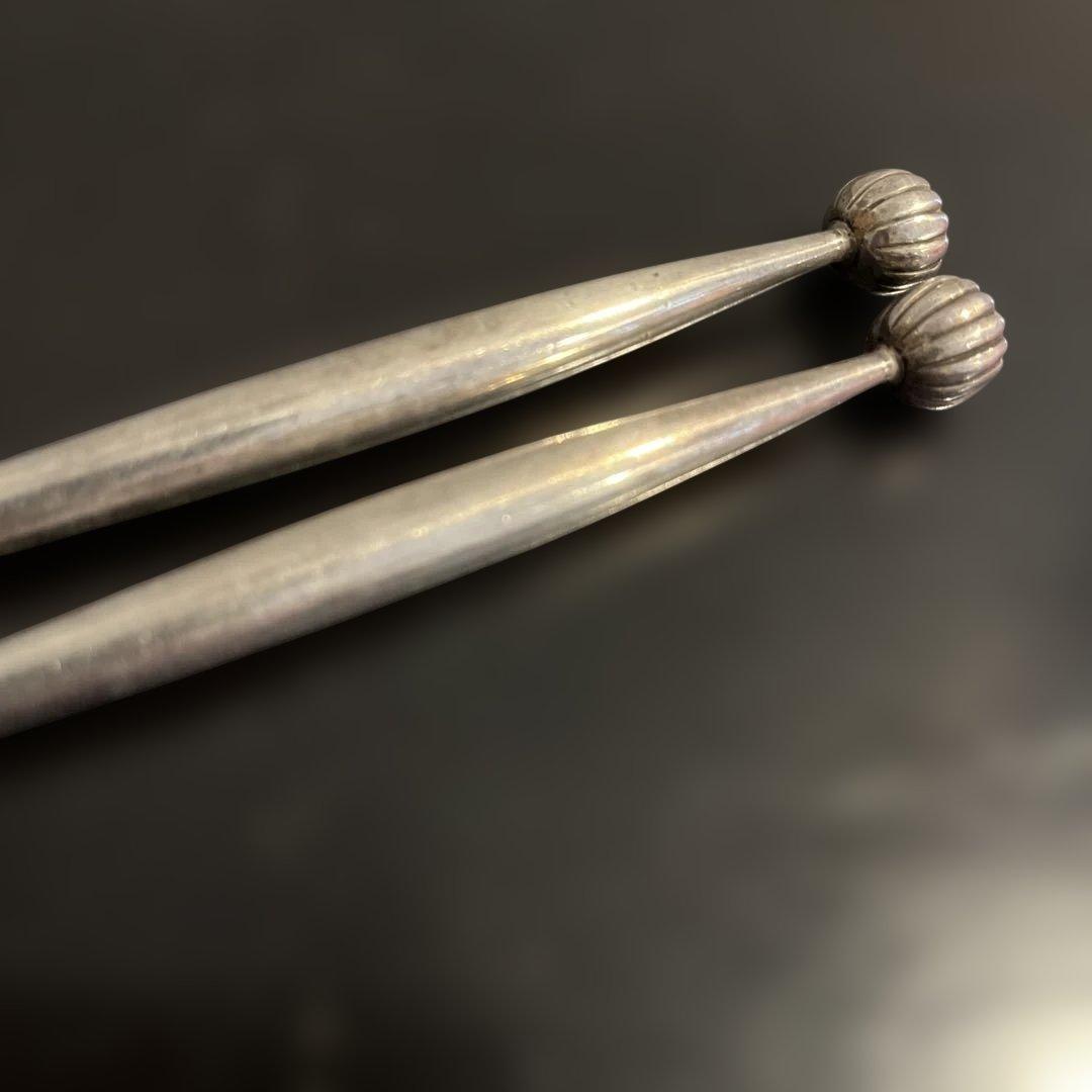 s*n様 銀製　火箸　花頭　共箱　総重量56g