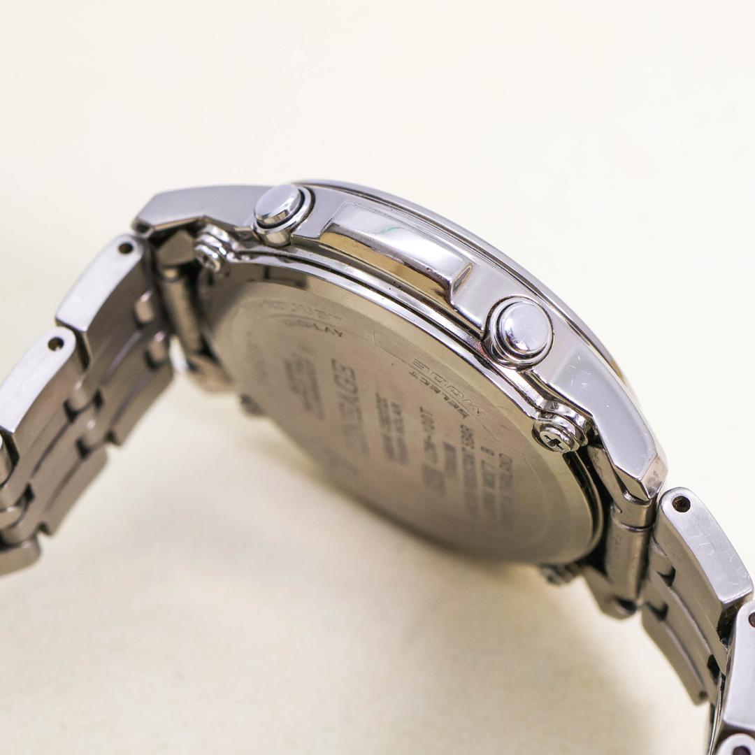 稼働 CASIO LINEAGE 腕時計 電波ソーラー チタン アナデジ1225