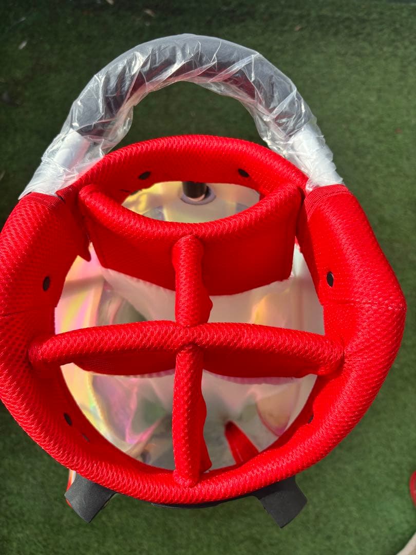 TDX スケルトン　スタンドキャディバッグ　新品　ゴルフバッグ　オーロラ　クリア