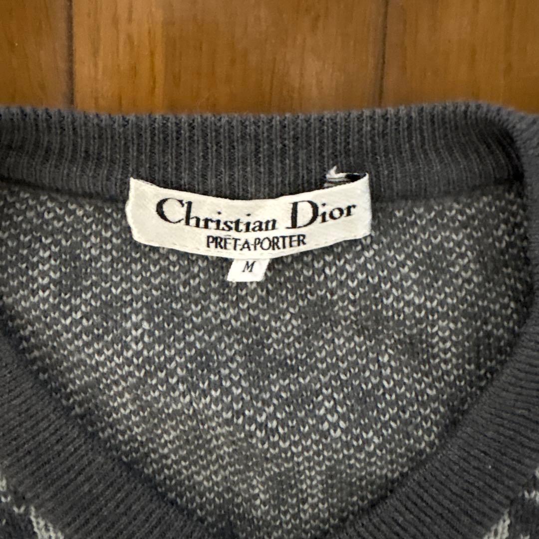 Christian Dior Vネックニットベスト M