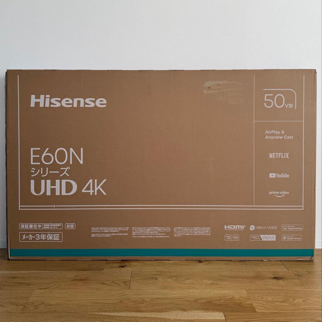 【新品未開封】ハイセンス 50E60N 50インチ 4K 液晶テレビ