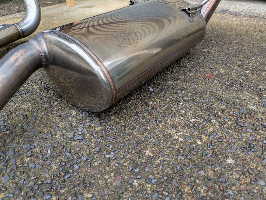 150プラド後期ガソリン車用ガナドールマフラー中間セット