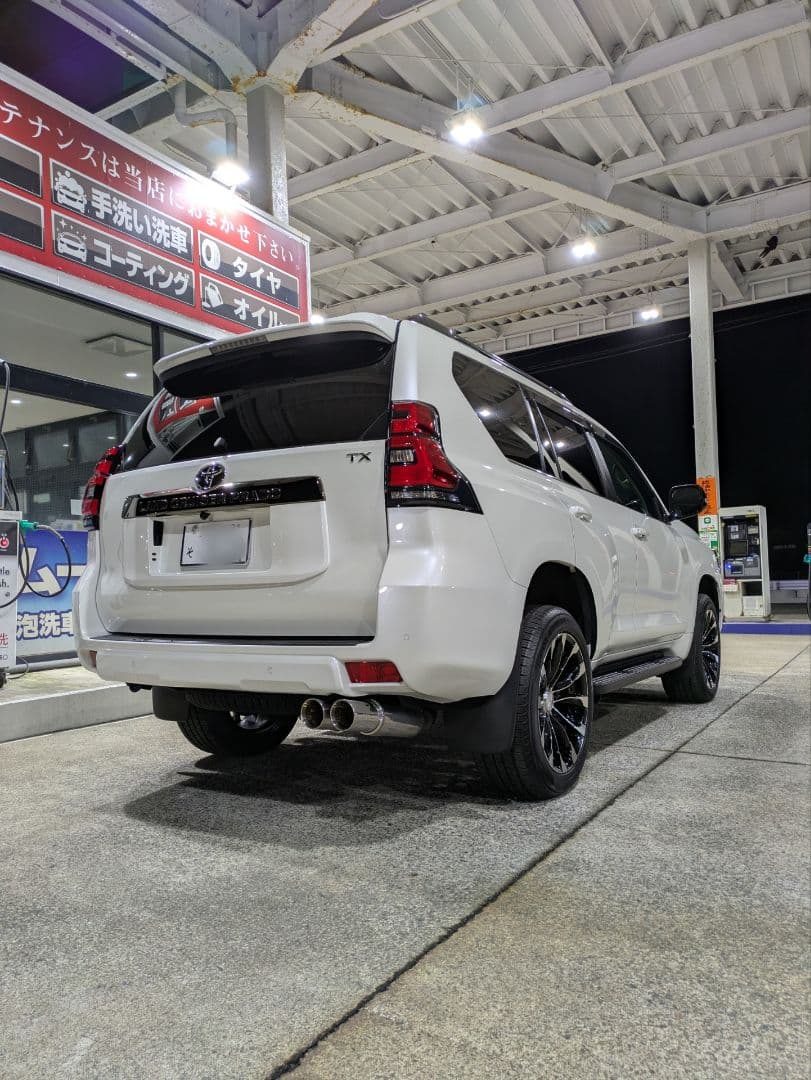 150プラド後期ガソリン車用ガナドールマフラー中間セット