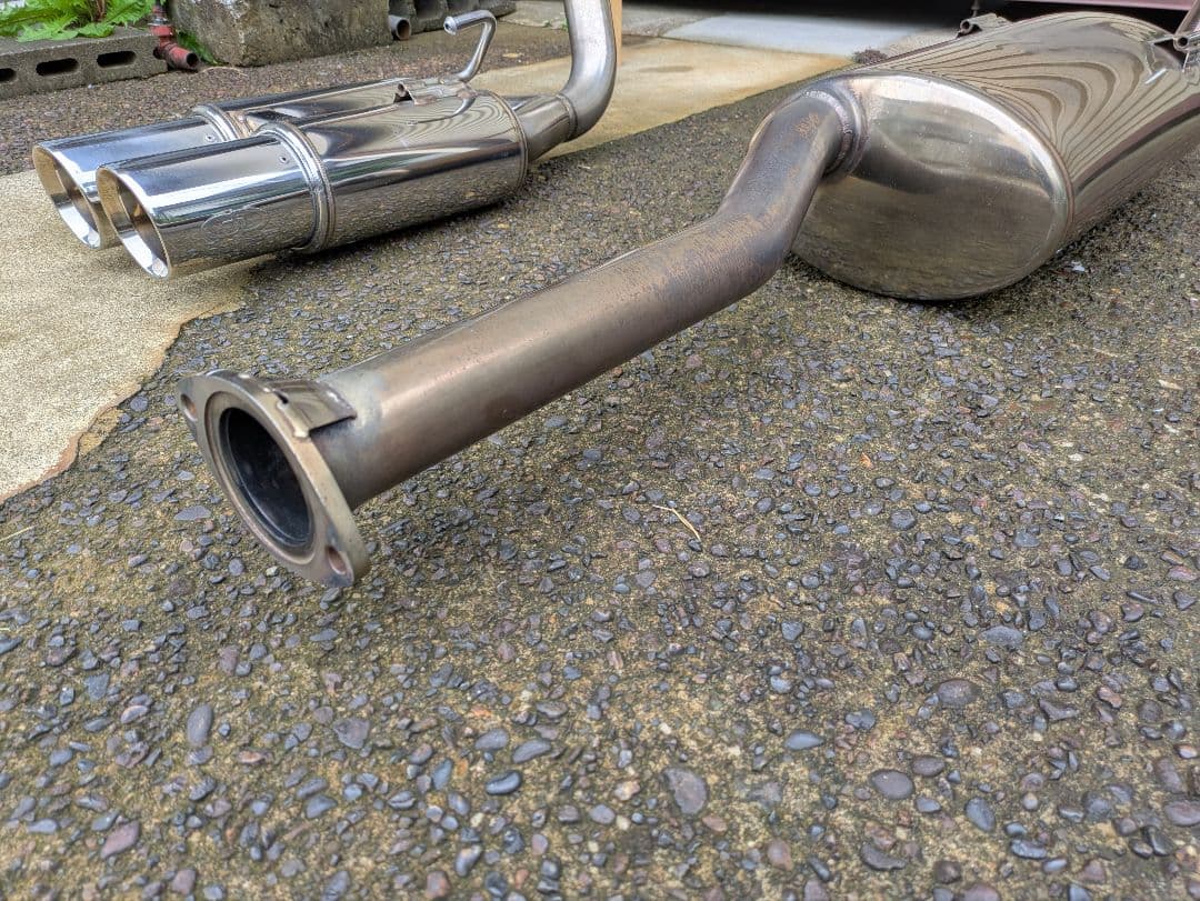 150プラド後期ガソリン車用ガナドールマフラー中間セット