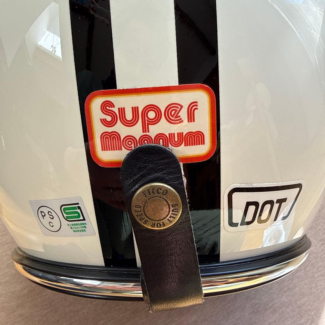 TT&CO スーパーマグナムジェットヘルメット　バイザー付き