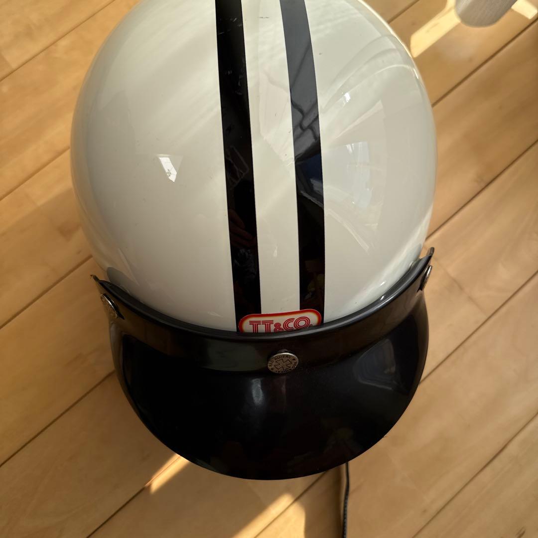 TT&CO スーパーマグナムジェットヘルメット　バイザー付き