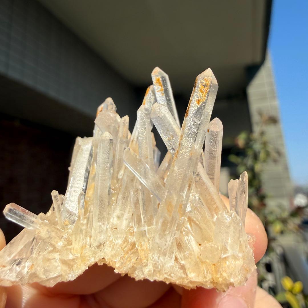 自然色　水晶クラスター モリオン　13個セット　1kg 水晶　原石　自然石c1