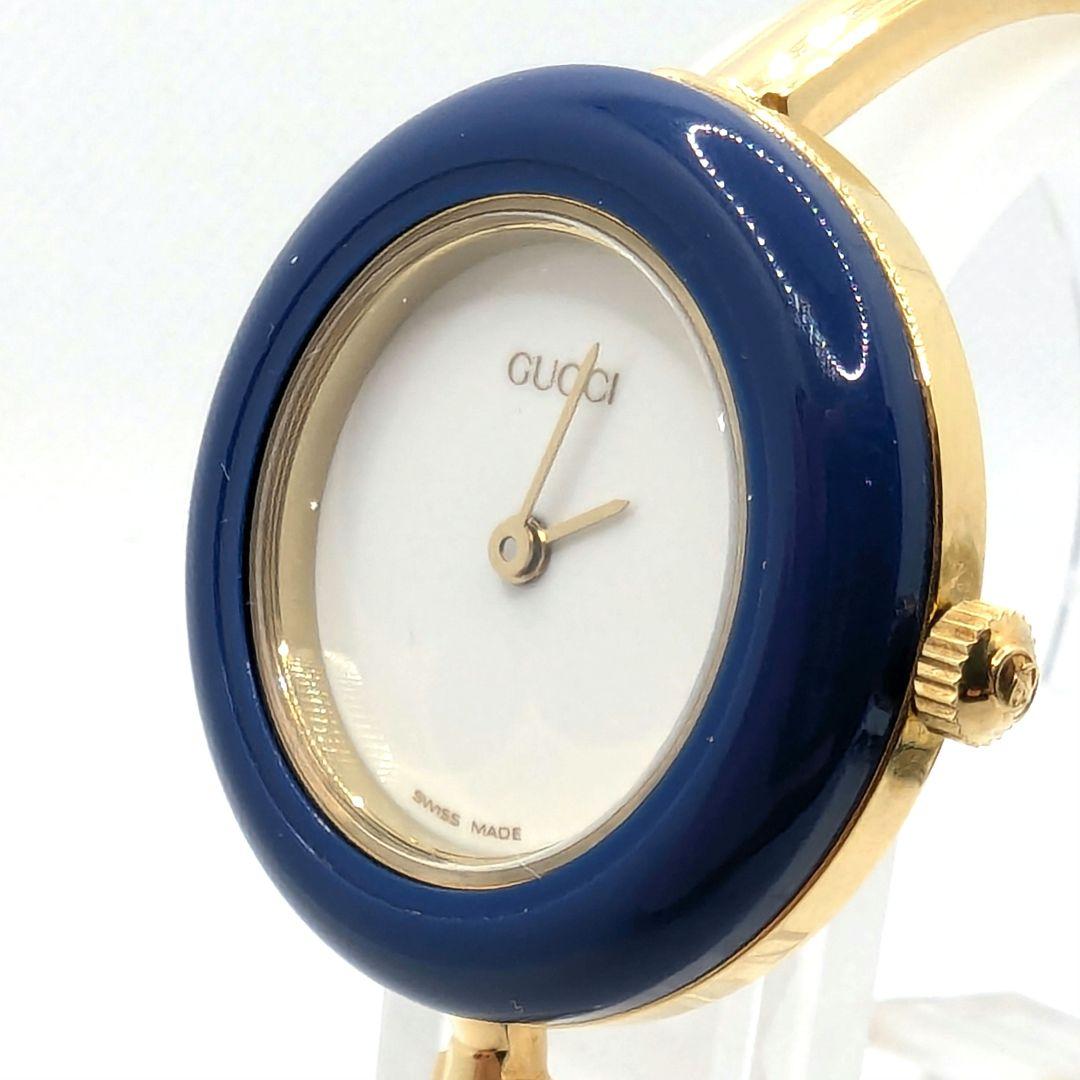 【新品電池交換】GUCCI グッチ チェンジベゼルウォッチ ゴールド ベゼル付