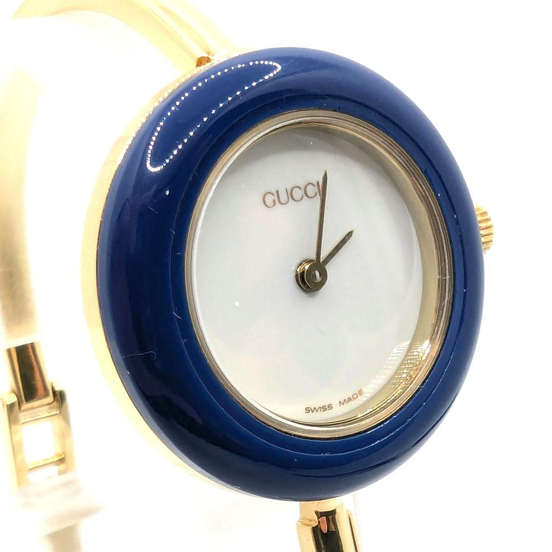【新品電池交換】GUCCI グッチ チェンジベゼルウォッチ ゴールド ベゼル付